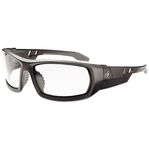 ergodyne Skullerz Odin Safety Glasses, Matte Black Frame/Clear Lens, Nylon/Polycarb (50400)