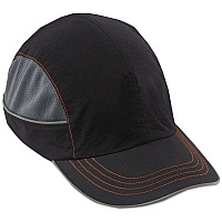 ergodyne Skullerz 8950 Bump Cap, Long Front Brim, XXX-Small to Large (Up to 7.5), 0.01" Insert, Black (23344)