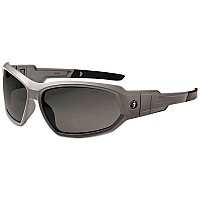 ergodyne Skullerz Loki Safety Glass/Goggle, Matte Gray Frame/Smoke Lns, Fenlon/Polycarb (56133)