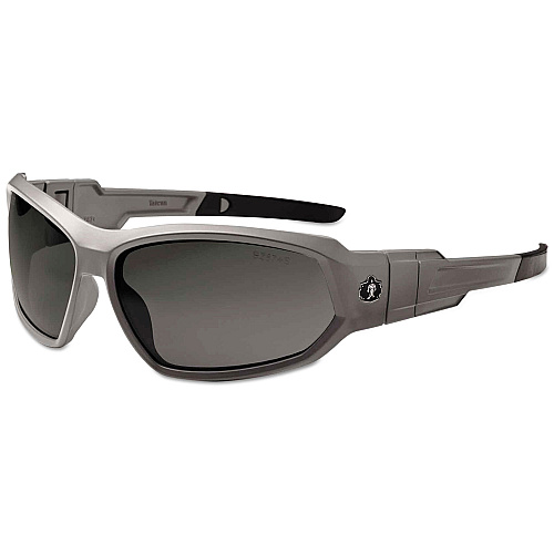 ergodyne Skullerz Loki Safety Glass/Goggle, Matte Gray Frame/Smoke Lns, Fenlon/Polycarb (56133)