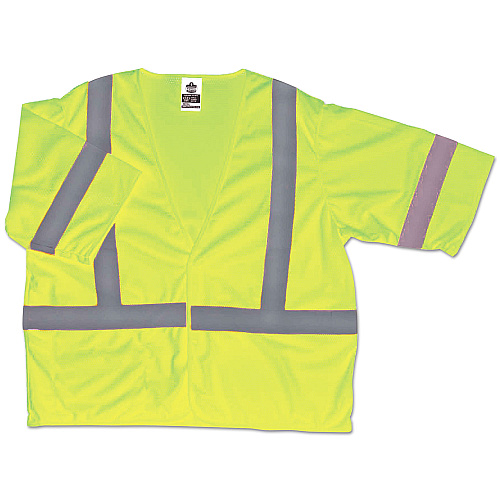 ergodyne GloWear 8310HL Type R Class 3 Economy Mesh Vest, Small to Medium, Lime (22023)