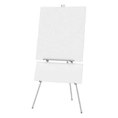 Quartet Aluminum Heavy-Duty Display Easel, 38" to 66" High, Aluminum, Silver (55E)