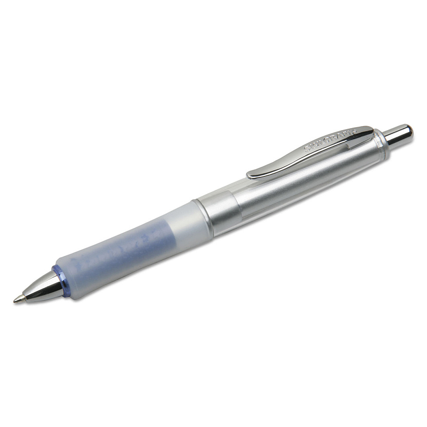 AbilityOne 7520016296577, SKILCRAFT WriteBalance Wide Body Ballpoint Pen, Retractable, Medium 1 mm, Blue Ink, Silver Barrel