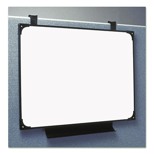 AbilityOne 7520014545704, SKILCRAFT Dry Erase Marker Board Cubie, 29 x 38.5, Melamine White Surface, Black Frame