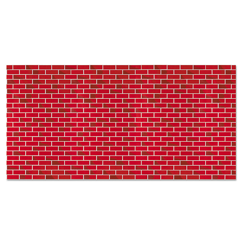 Pacon Fadeless Designs Bulletin Board Paper, Brick, 50 ft x 48", Red/White (56475)