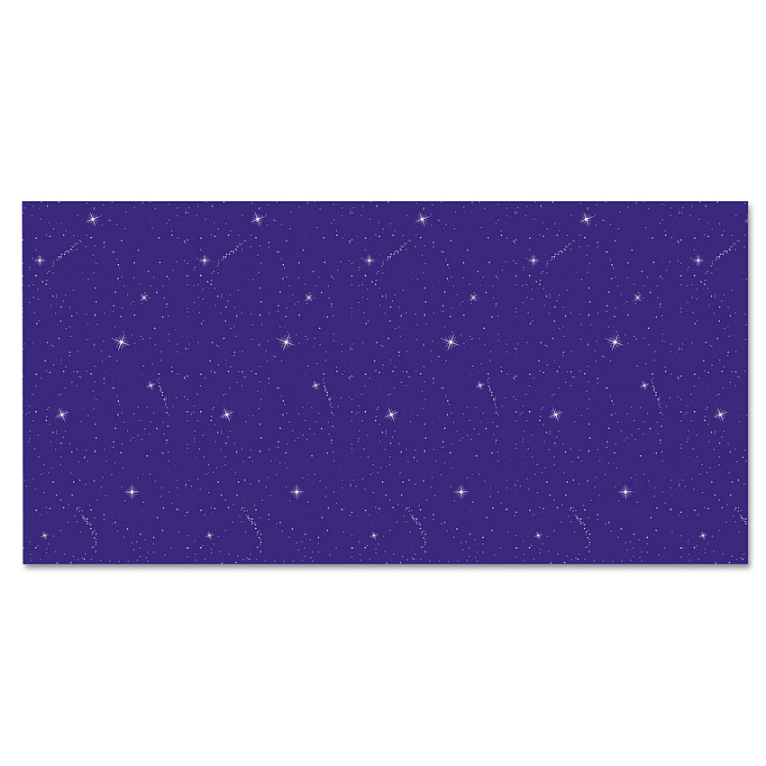 Pacon Fadeless Designs Bulletin Board Paper, Night Sky, 50 ft x 48", Blue/Silver (56225)