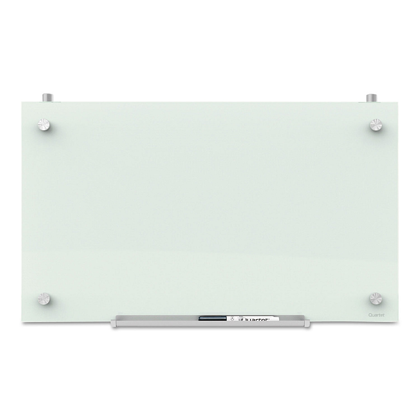 Quartet Infinity Magnetic Glass Dry Erase Cubicle Board, 30 x 18, White Surface (PDEC1830)