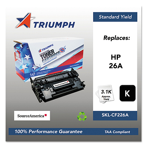 Triumph 751000NSH1587 Remanufactured CF226A (26A) Toner, 3,100 Page-Yield, Black
