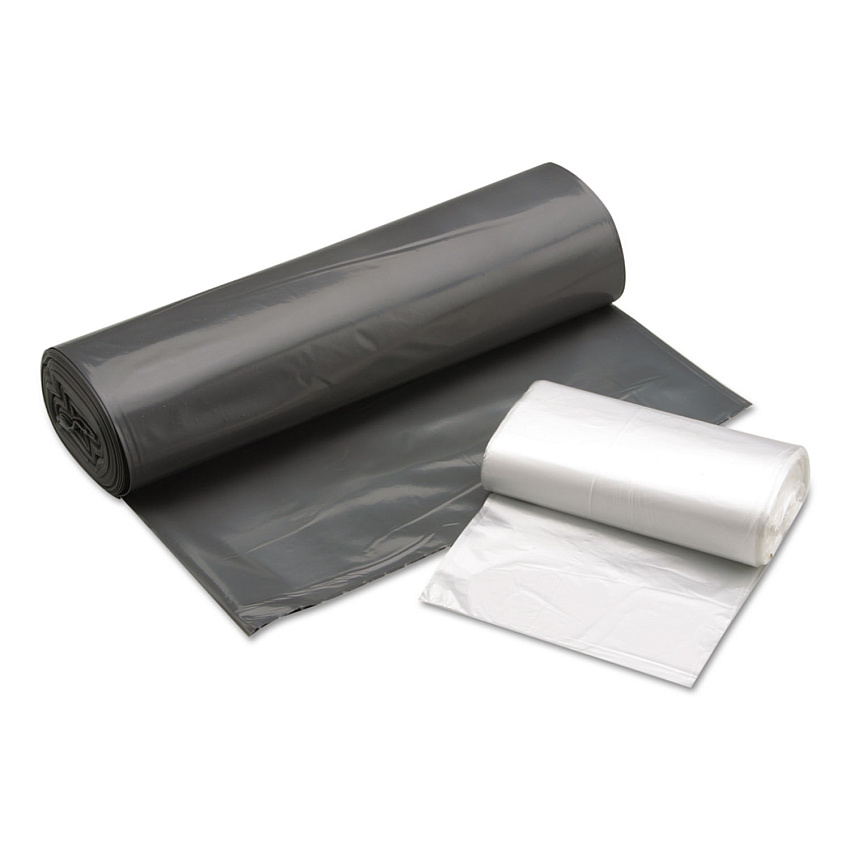 AbilityOne 8105015171377, SKILCRAFT Trash Can Liner - Linear Low-Density, 33 gal, 0.7 mil, 33" x 39", Gray, Perforated Roll, 250/Carton