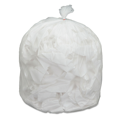 AbilityOne 8105015171344, SKILCRAFT Trash Can Liner - High-Density, 45 gal, 12 mic, 40" x 48", Natural, 250/Carton