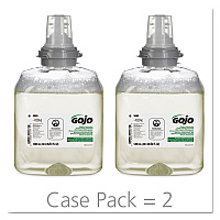 GOJO TFX Green Certified Foam Hand Cleaner Refill, Unscented, 1,200 mL, 2/Carton (566502CT)