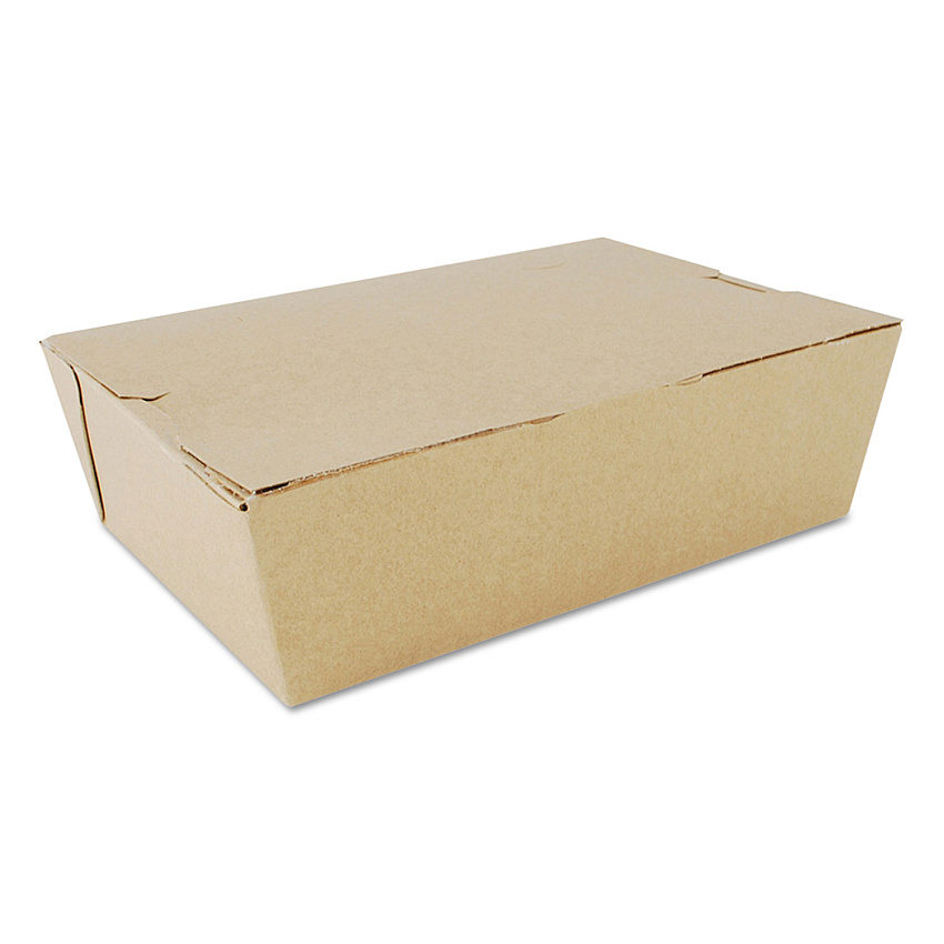 SCT ChampPak Carryout Boxes, #3, 7.75 x 5.5 x 2.5, Kraft, Paper, 200/Carton (0733)