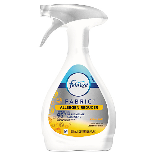 Febreze FABRIC Refresher/Odor Eliminator, Allergen Reducer Clean Splash, 27 oz Bottle, 4/Carton (97583)