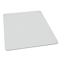 AbilityOne 7220016568330, SKILCRAFT Biobased Chair Mat for Low/Medium Pile Carpet, 60 x 60, No Lip, Clear
