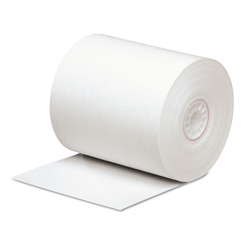 ICONEX Direct Thermal Printing Paper Rolls, 0.45" Core, 3.13" x 290 ft, White, 50/Carton (90780569)