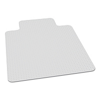 AbilityOne 7220016568317, SKILCRAFT Biobased Chair Mat for High Pile Carpet, 46 x 60, 25 x 12 Lip, Clear