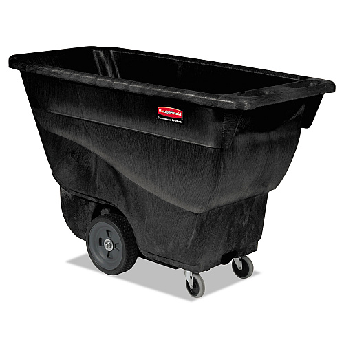 Rubbermaid Commercial Structural Foam Tilt Truck, 101 gal, 450 lb Capacity, Plastic, Black (9T13BLA)
