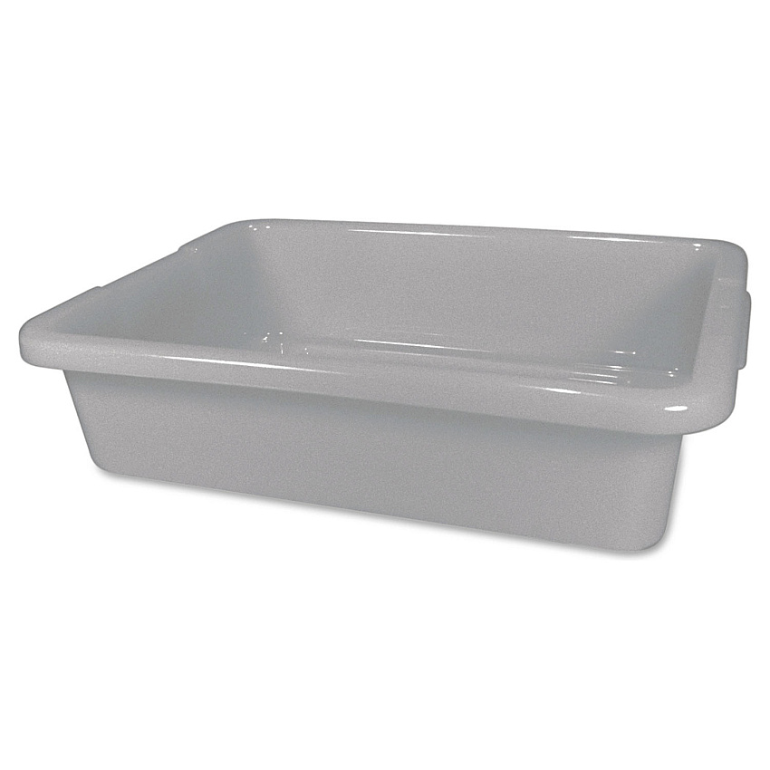 Rubbermaid Commercial Bus/Utility Tote, 20" x 15" x 5", Gray (3349GRA)