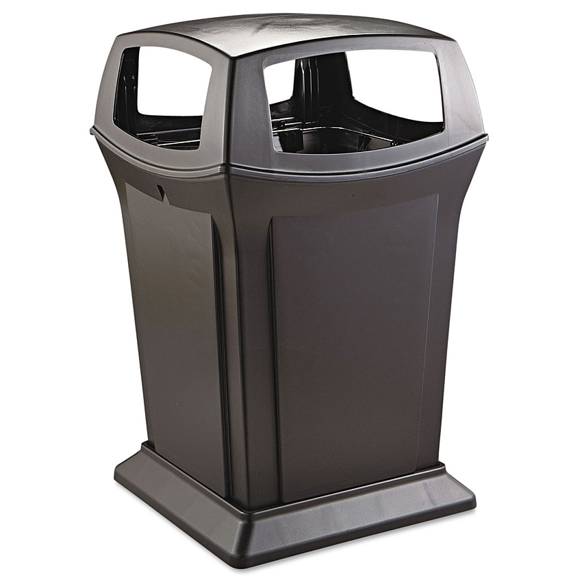 Rubbermaid Commercial Ranger Fire-Safe Container, 45 gal, Structural Foam, Black (917388BLA)