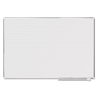 MasterVision Ruled Magnetic Steel Dry Erase Planning Board, 72 x 48, White Surface, Silver Aluminum Frame (MA2794830)