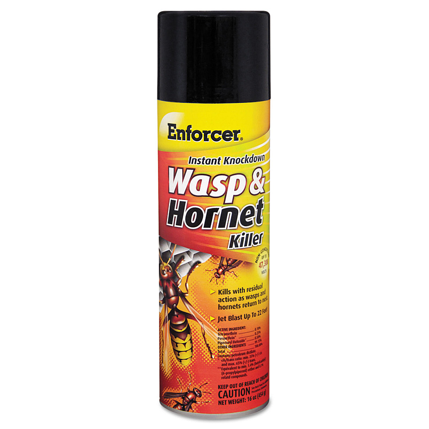 Enforcer Wasp and Hornet Killer, 16 oz Aerosol Spray, 12/Carton (EWHIK16)