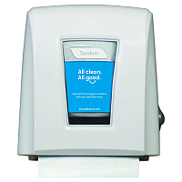 Cascades Tandem Mechanical No-Touch Roll Towel Dispenser, 11.6 x 7.3 x 12.6, White (C339)