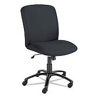 Safco Uber Big and Tall Series High Back Chair, Supports up to 500 lbs., Black Seat/Black Back, Black Base (3490BL)
