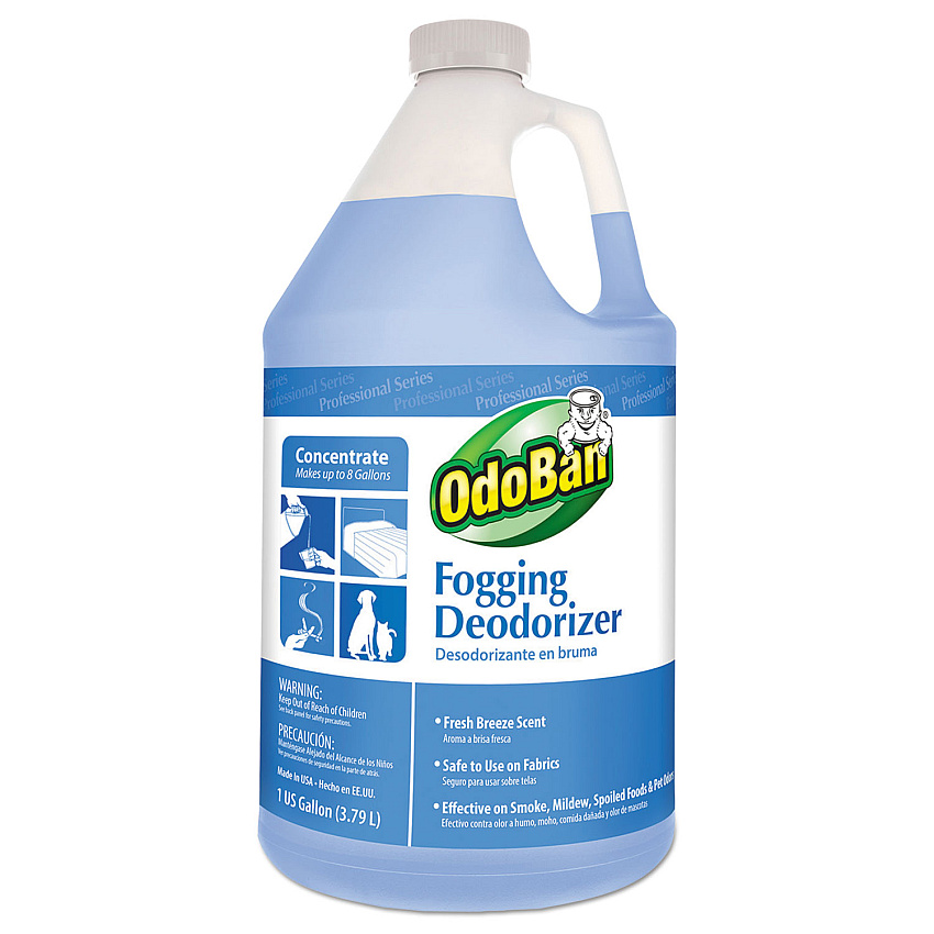 OdoBan Fogging Deodorizer, Fresh Breeze Scent, 1 gal Bottle, 4/Carton (970262G4)