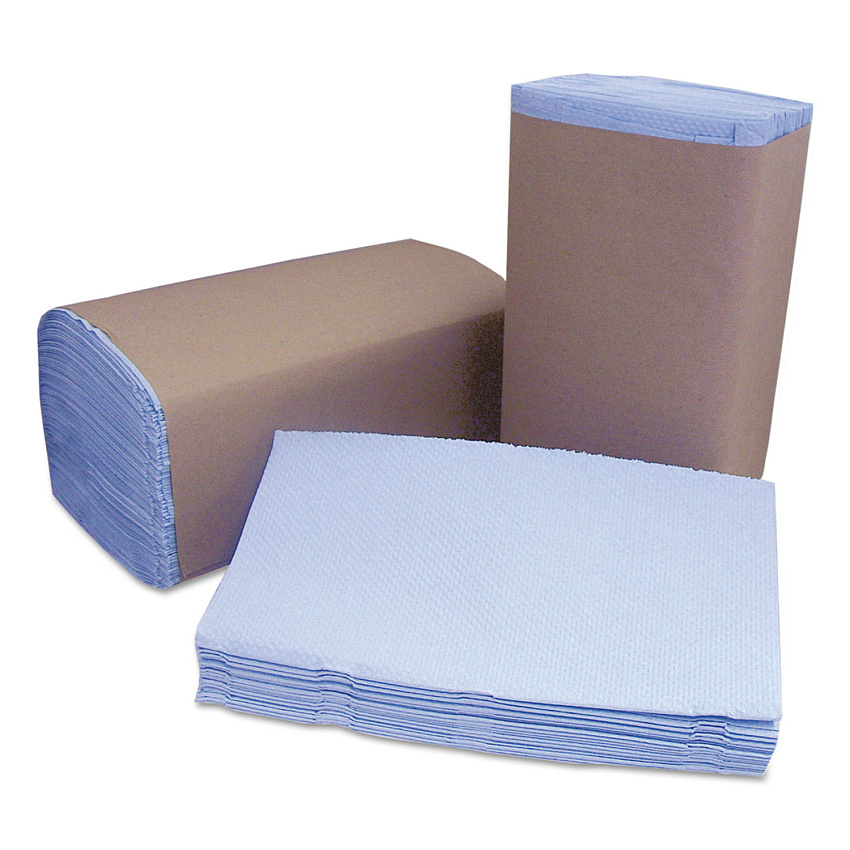 Cascades Tuff-Job Windshield Towels, 2-Ply, 9.25 x 10.25, Blue, 168/Pack, 12 Packs/Carton (W120)