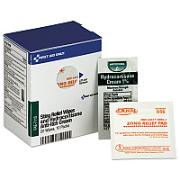 First Aid Only Refill for SmartCompliance Cabinet, 20 Sting Relief Wipes, 10 Hydrocortisone Packs (FAE7115)