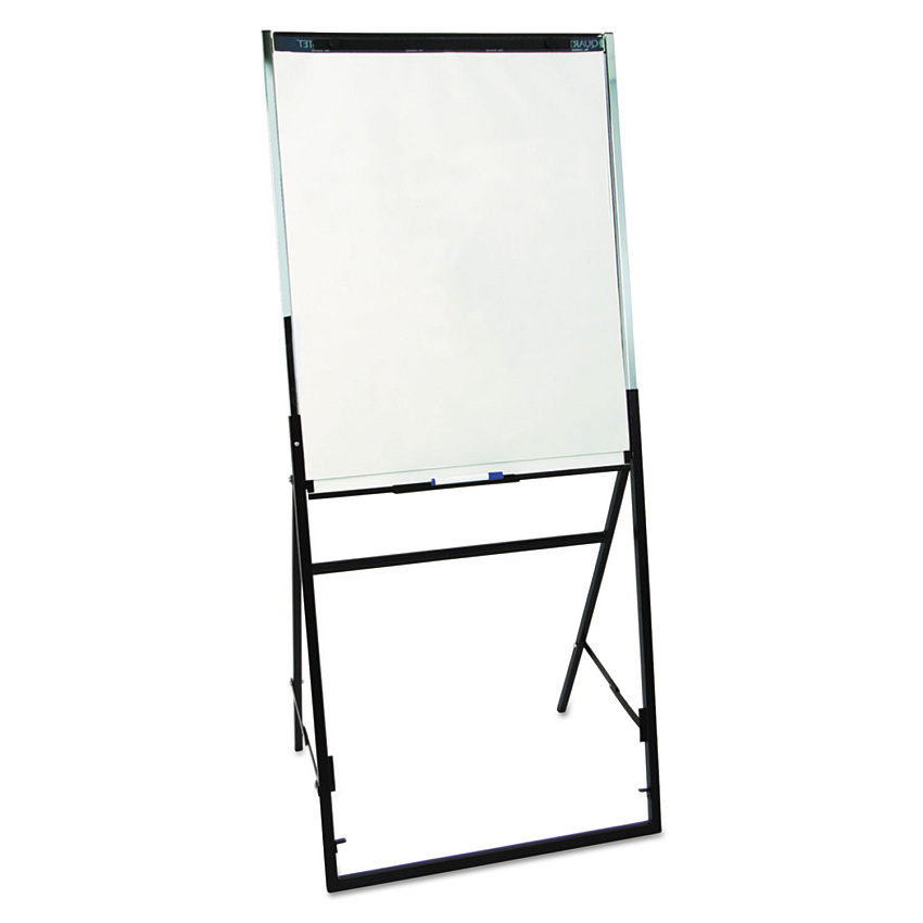 Quartet Futura Dry Erase Presentation Easel, 26 x 35, White Surface, Black Steel Frame (351900)