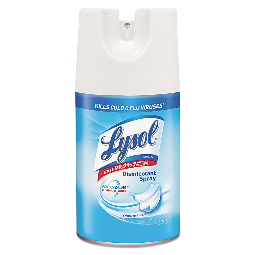 Lysol&reg; Disinfectant Spray, Crisp Linen, 12 Aerosol Cans (90440)