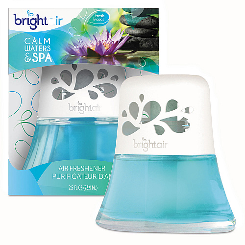 Bright Air Scented Oil Air Freshener, Calm Waters and Spa, Blue, 2.5 oz (900115EA)