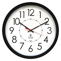 Chicago Lighthouse Electric Contemporary Clock, 14.5" Overall Diameter, Black Case, AC Powered (67801103)