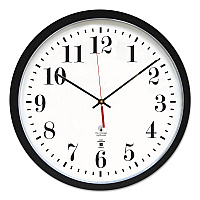 Chicago Lighthouse Black ATOMIC Contemporary Clock, 16.5