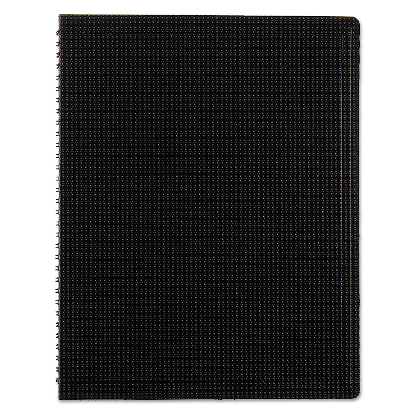 Blueline Duraflex Poly Notebook, 1-Subject, Medium/College Rule, Black Cover, (80) 11 x 8.5 Sheets (B4181)