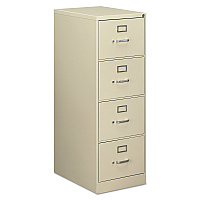 Alera Economy Vertical File, 4 Legal-Size File Drawers, Putty, 18
