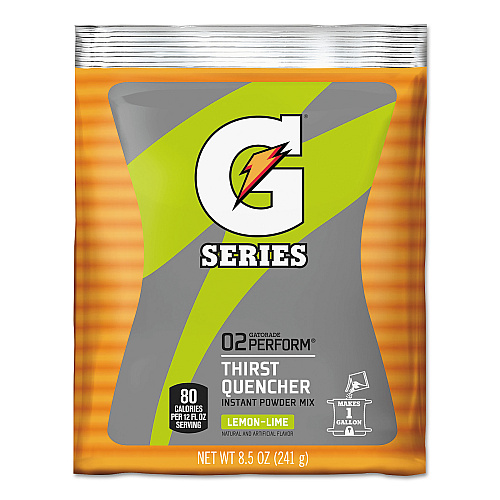 Gatorade Original Powdered Drink Mix, Lemon-Lime, 8.5oz Packets, 40/Carton (03956)