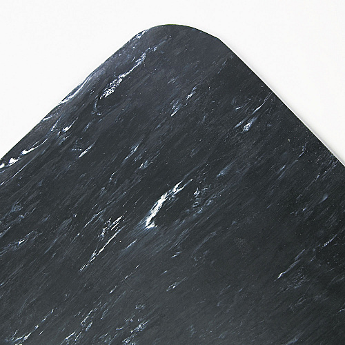 Crown Mats Mats Mats Cushion-Step Surface Mat, 36 x 60, Spiffy Vinyl, Black (CU3660SB)