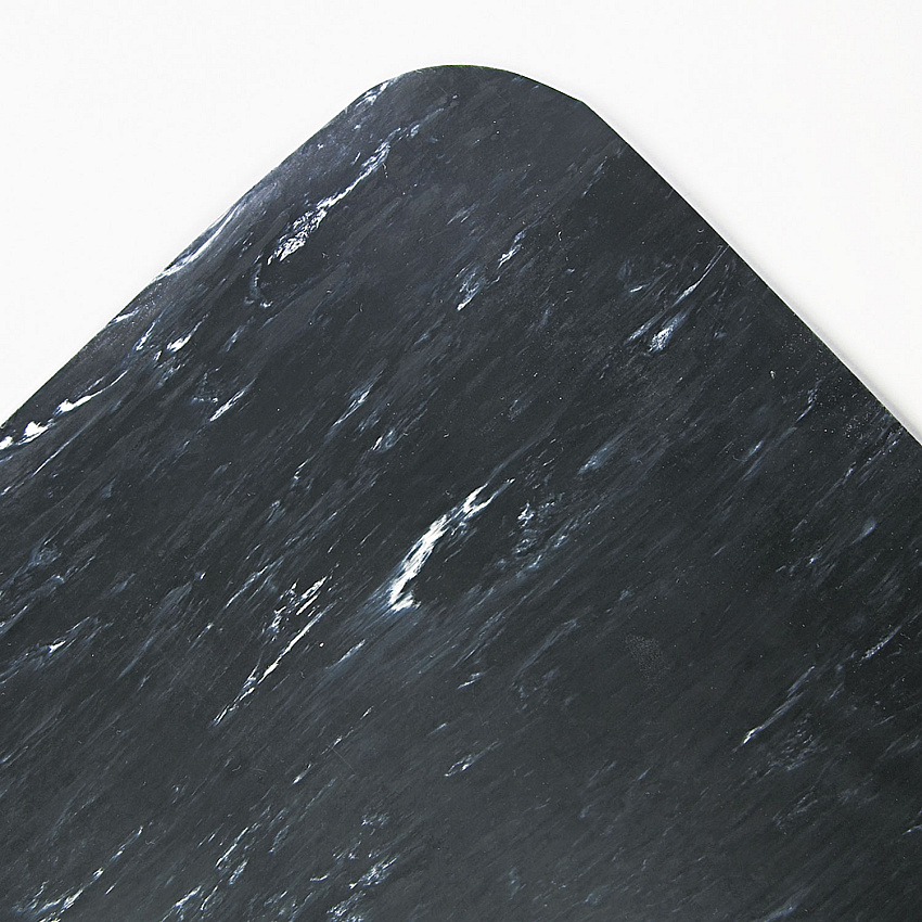Crown Mats Mats Mats Cushion-Step Surface Mat, 36 x 60, Spiffy Vinyl, Black (CU3660SB)