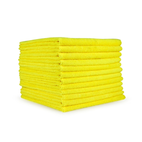 Microfiber Cloth 260 Gsm 16x16 Half-fold Yellow 12 Bg 15 Bg Cs, Pack Of 12 (MFC2601616YE)