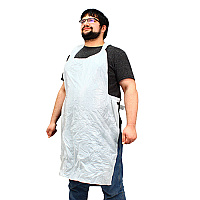 1 Mil Polyethylene Apron 28x46 White, Case Of 1000 (MDP-46W-S)