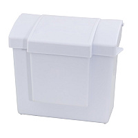 Health Gards All In One Menstrual Care Waste Receptacle, With Removable Rigid Liner, White Plastic, 9.75"x5.625"x11.5", 1 Each (HS-6140WP)