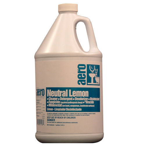Aero Germicidal Disinfectant & Cleaner, Lemon, Gallon - Case Of 4 (648641SA)