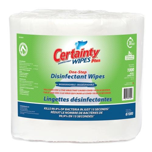 Certainty Bio Plus Disinfectant Wipes Roll 1000/rl 2 Roll/case, Case Of 2 Rolls (61000BIO)