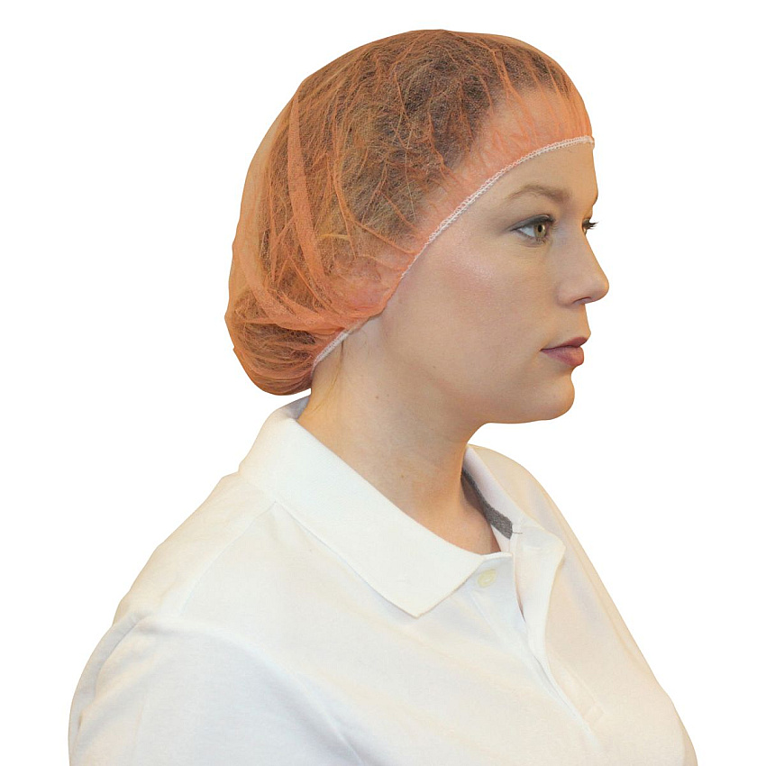 Impact Polypro Bouffant Cap Orange 21 In., Case Of 1000 (MB-21-1000/OR)