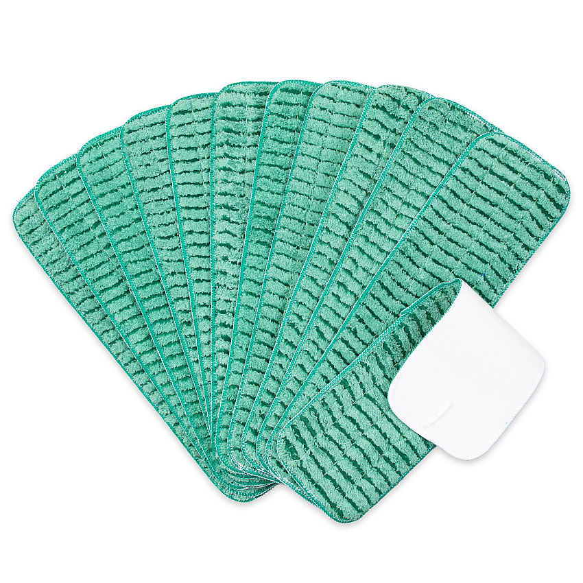 Scrubbing Wet Flat Mop - 18", Green - Case Of 120 (M800018G-CS)