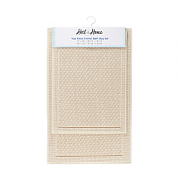 Host & Home Cotton 2pc Bath Mat Set 17x24/20x32 - Almond Milk - Case Of 4 Sets (HH-BM-2PK-BG)