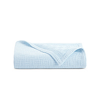 Host & Home Cotton Throw Blanket 50x70 Light Blue - Case Of 4 (THROW-COT-5070-LB)