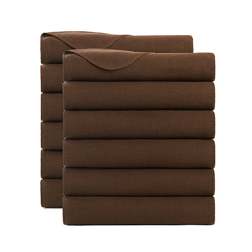 Cozy Soft Polar Fleece Throw 50x60 Brown - Case Of 12 (FLC-PLR-5060-BR)